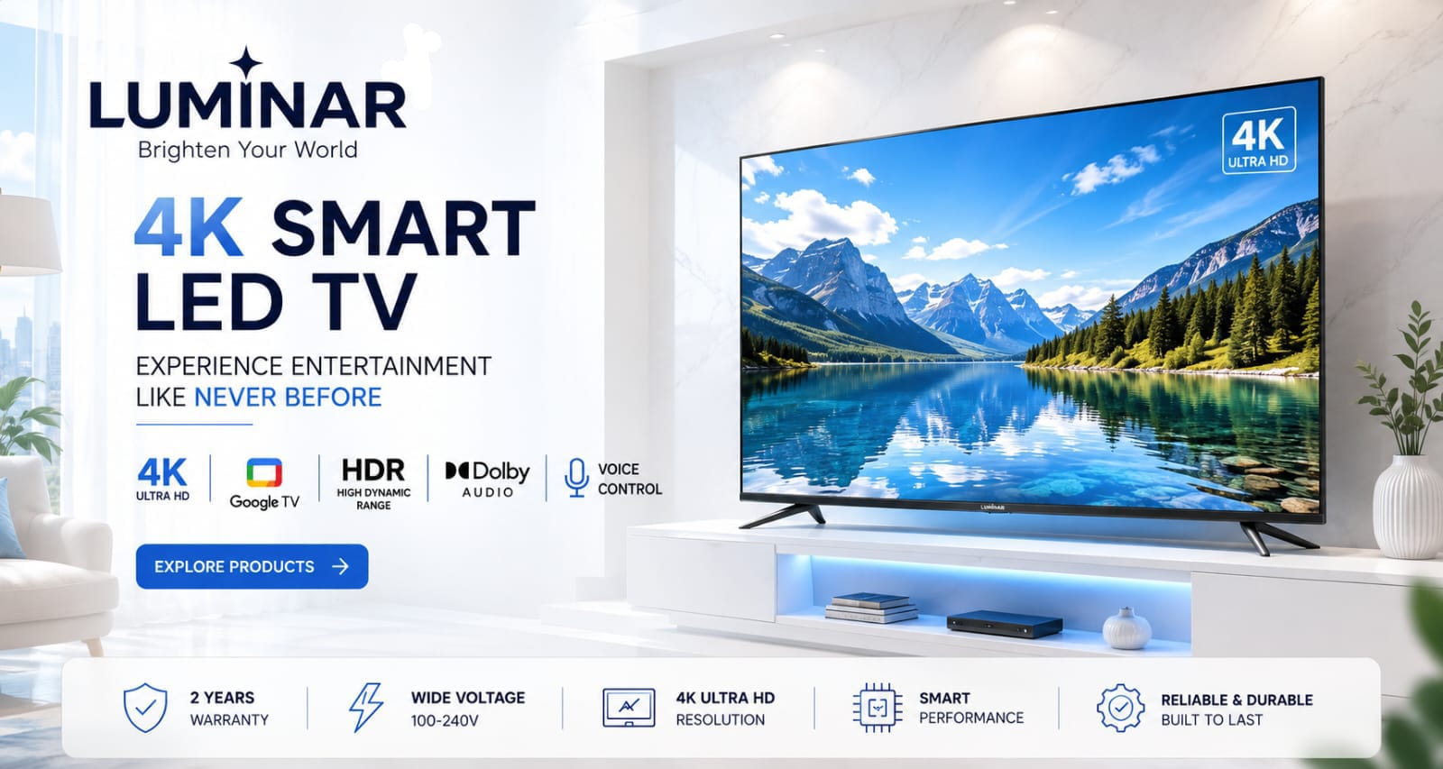 Luminar smart LED television